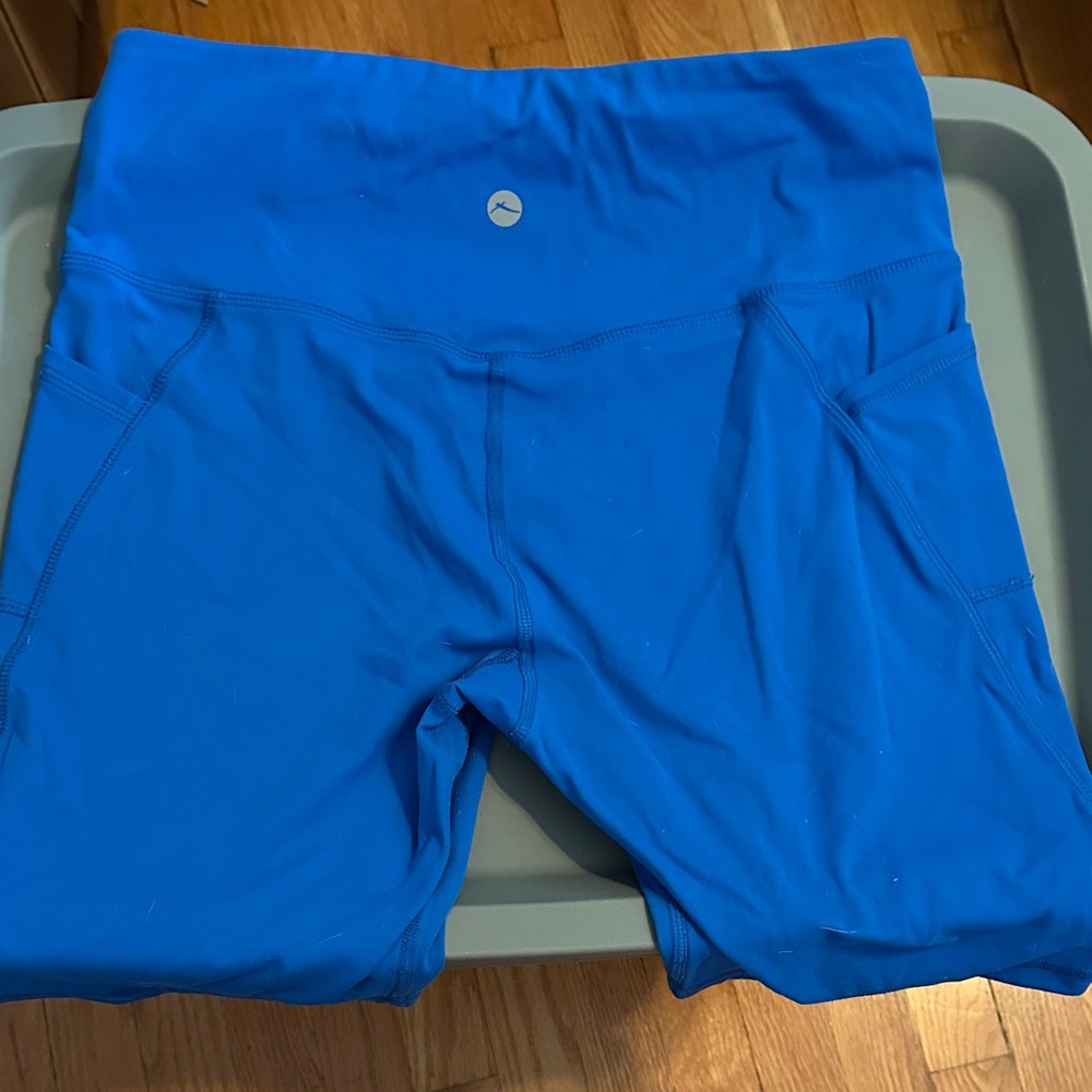 Women's Blue Athletic Shorts - Picture 4 of 6